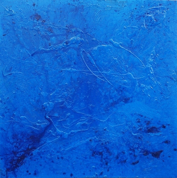 Abstract Blue Wall Art - Modern Canvas Painting for Home & Office Decor | Perfect for Living Room, Bedroom, or Office Spaces