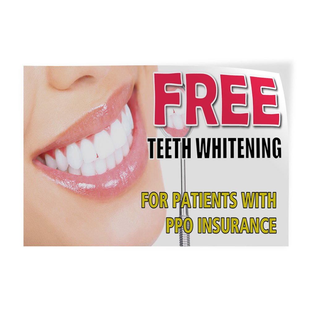 Premium Vinyl Safety Sign Decal Stickers - 36x24 Inches, Multiple Sizes - Ideal for Teeth Whitening Clinics, Healthcare Facilities & PPO Industrial Use - Durable, Waterproof Labels for Wall & Equipment Safety Warnings