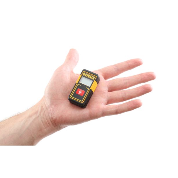 DeWalt DW030PL XJ 9m Pocket Laser Distance Measure - Compact Laser Tape Measure for Construction, Home Improvement & DIY Projects | Accurate Measurement Tool for Contractors, Carpenters & Handymen