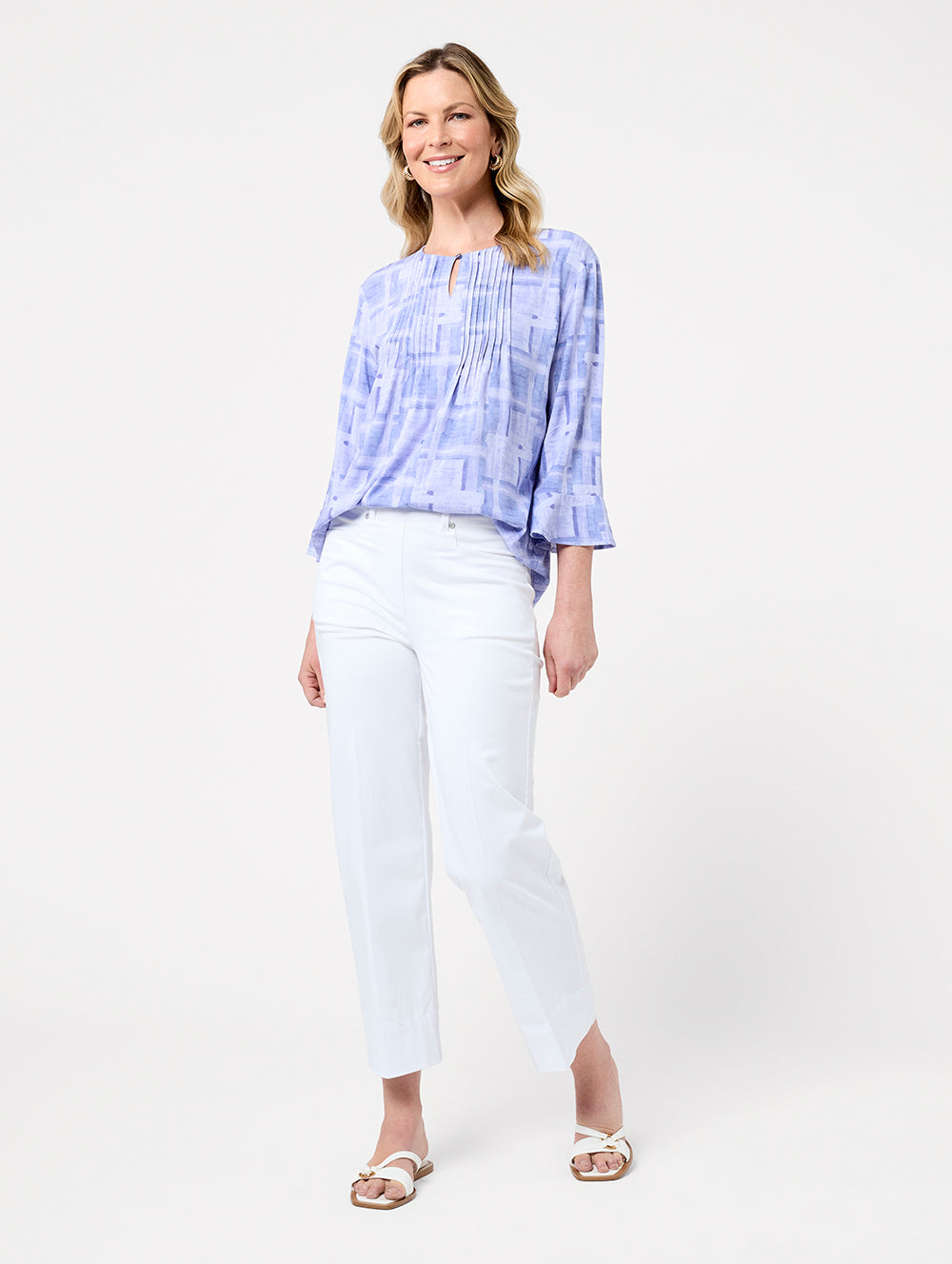 Stassie Women's 3/4 Sleeve Blouse - Stylish Casual Tops for Work & Everyday Wear | Perfect for Office, Date Night & Spring Outfits