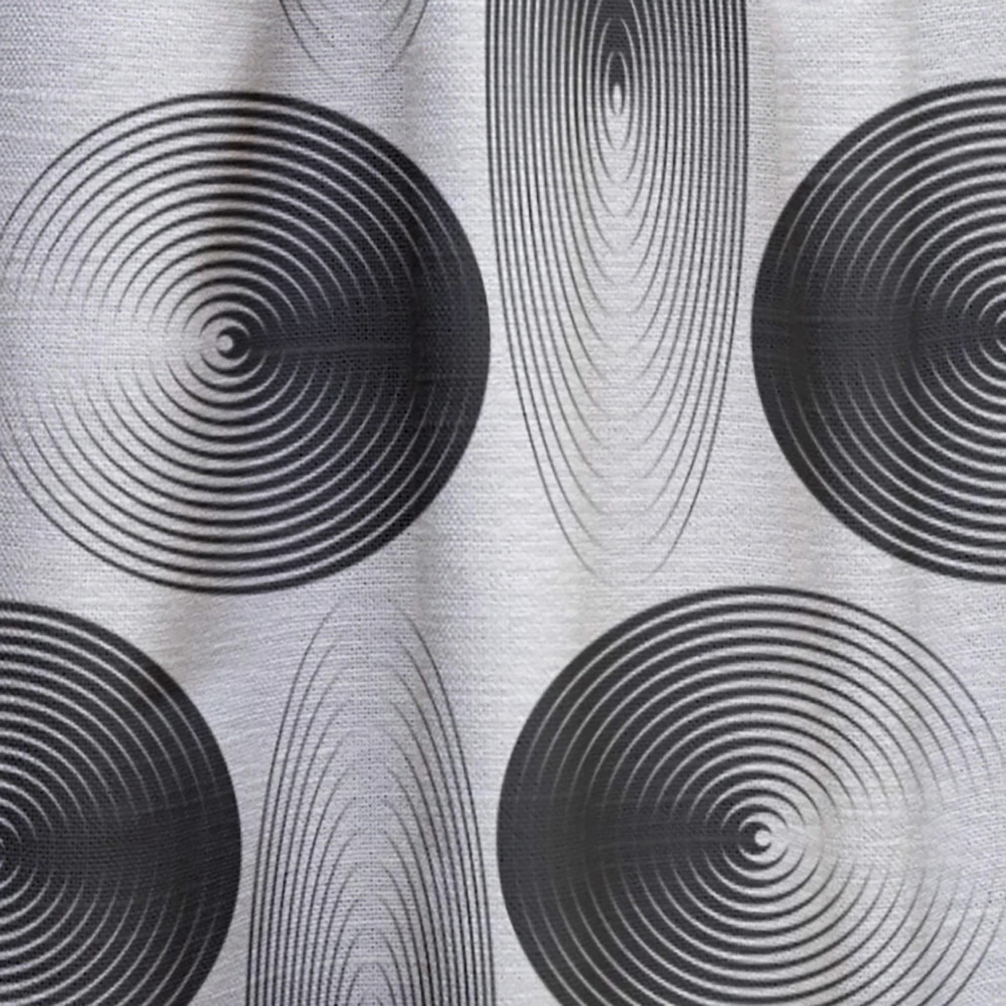 DesignQ Retro Geometric Abstract Pattern IV Thermal Insulated Curtains - Single Panel 52x108 - Blackout Drapes for Bedroom & Living Room - Perfect for Home Decor & Light Control