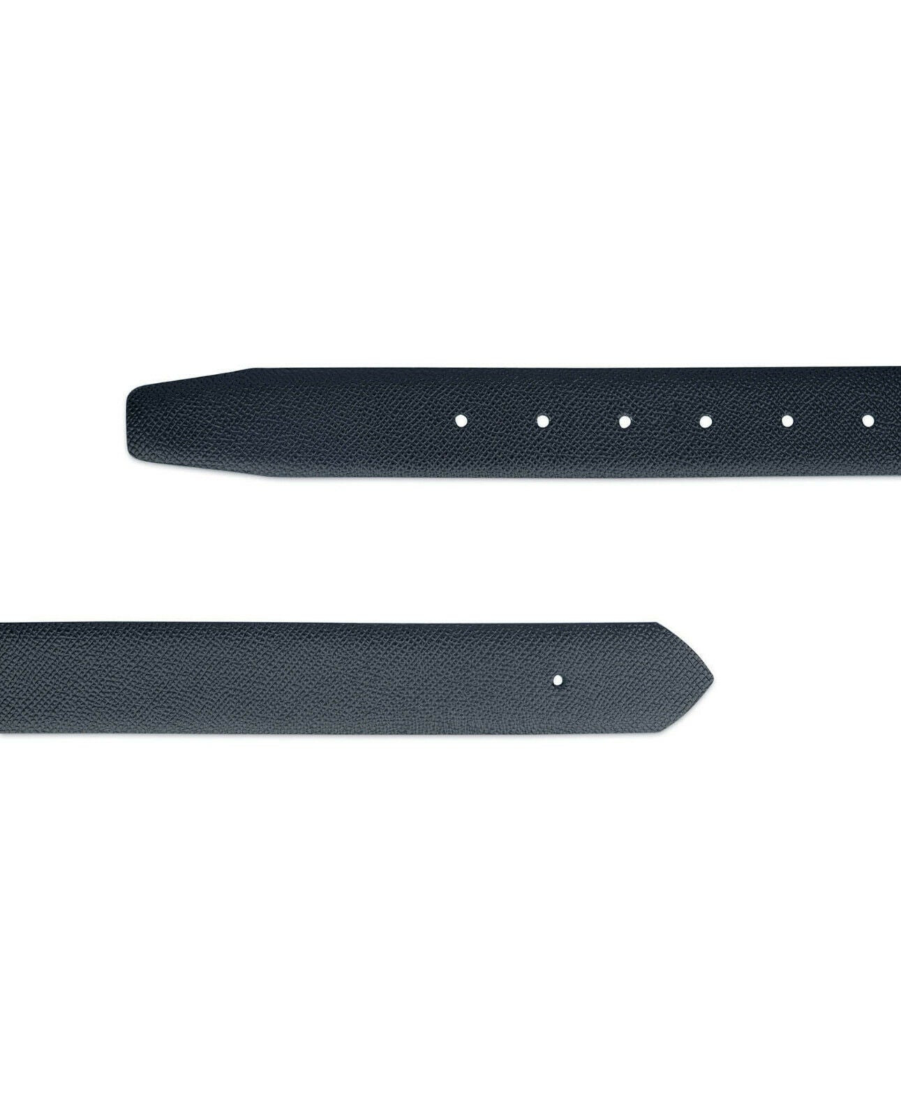 Genuine Saffiano Leather Replacement Belt Strap 35mm - Compatible with Dunhill Buckles | Premium Black Dress Belt for Business & Formal Occasions