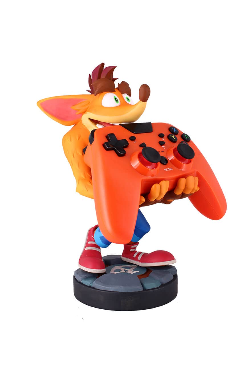 Crash Bandicoot 4 Officially Licensed Phone & Controller Holder - Gaming Device Stand with Cable Management | Perfect for PS4, Xbox, Switch & Mobile Gaming Setups