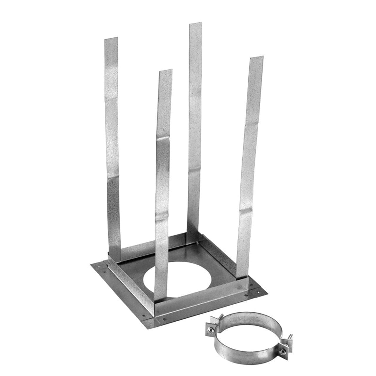 3 Type B Gas Vent Square Firestop Support - Fireproof & Durable for HVAC & Chimney Systems - Ideal for Residential & Commercial Buildings
