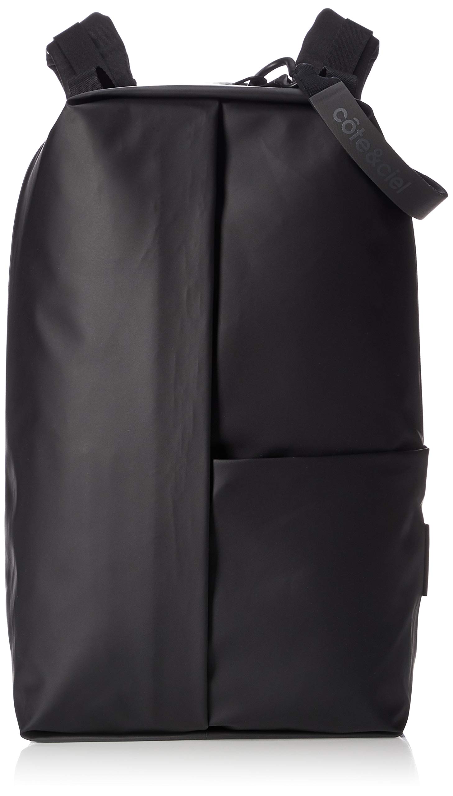 Cote&Ciel Obsidian Somme Backpack - Premium Black Laptop Backpack for Work & Travel | Water-Resistant Unisex Daypack for Professionals & Students | Perfect for Commuting, Business Trips & Campus Life