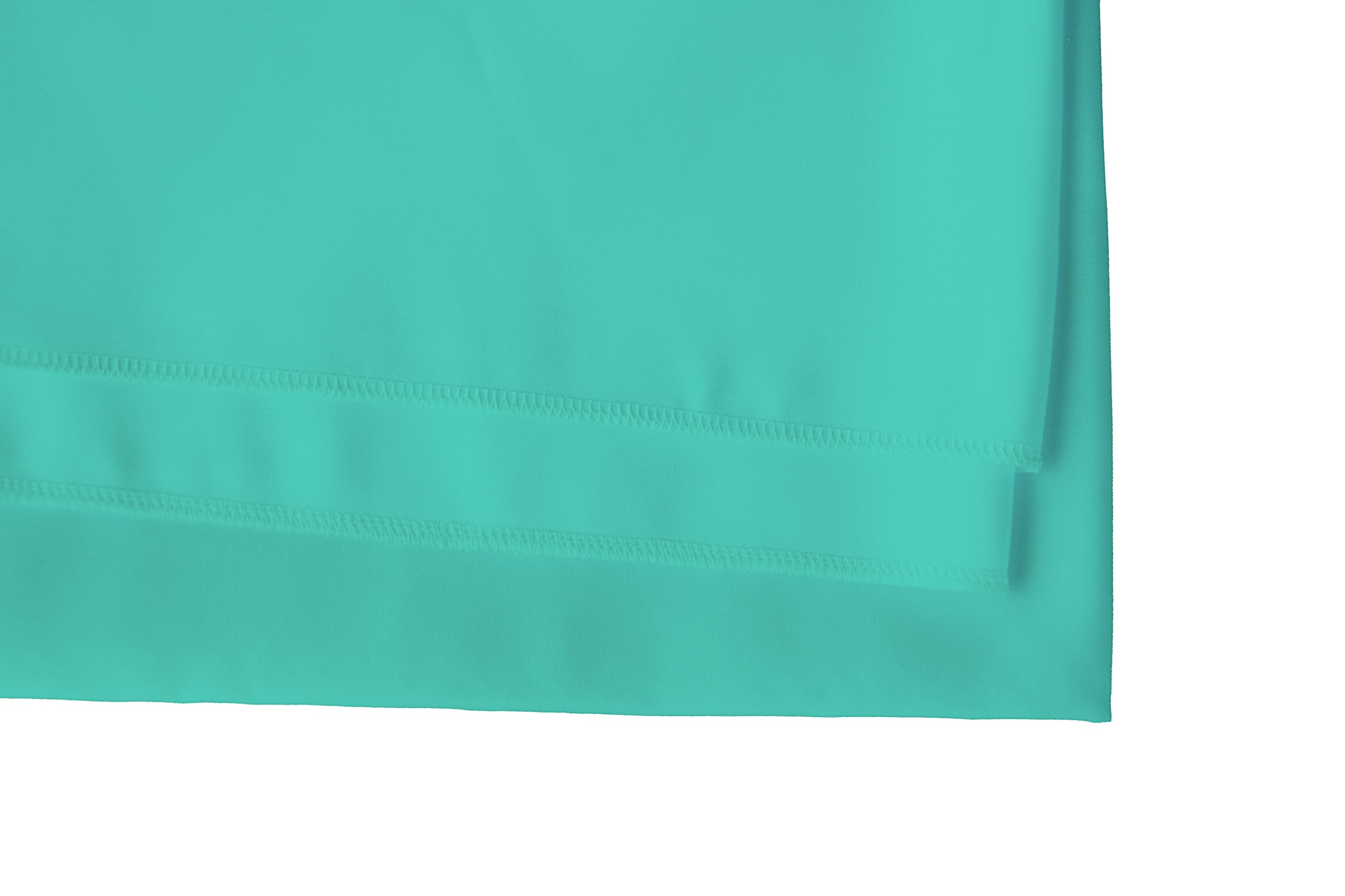 GEFEII 54x54 Inch Square Tablecloth - Solid Polyester Table Cover for Wedding, Party, Restaurant, Banquet, Dining, Buffet & Picnic - Wrinkle & Stain Resistant - Turquoise - Perfect for Indoor & Outdoor Decorations