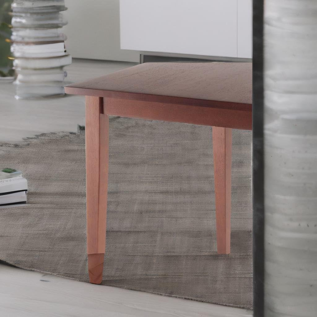 Ergode Compact Wood Dining Table - Walnut Finish, Solid Construction, Easy Assembly - Perfect for Small Spaces, Apartments, and Cozy Dining Areas