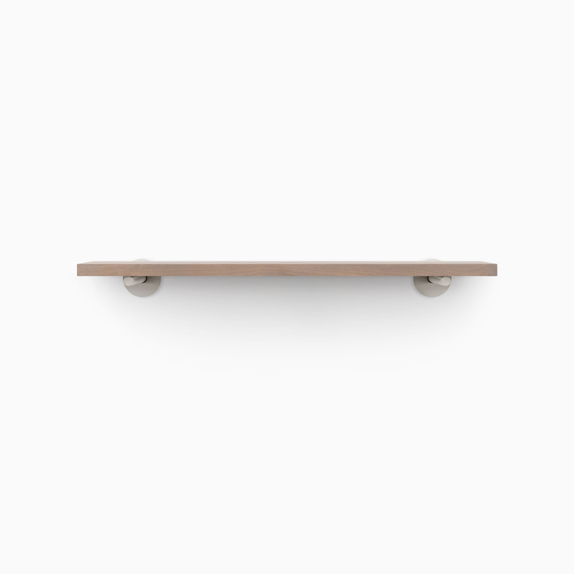 Modern Grey Floating Wall Shelf - Rustic Wooden Shelf for Living Room, Bedroom, Bathroom - Stylish Storage & Display Solution for Home Decor