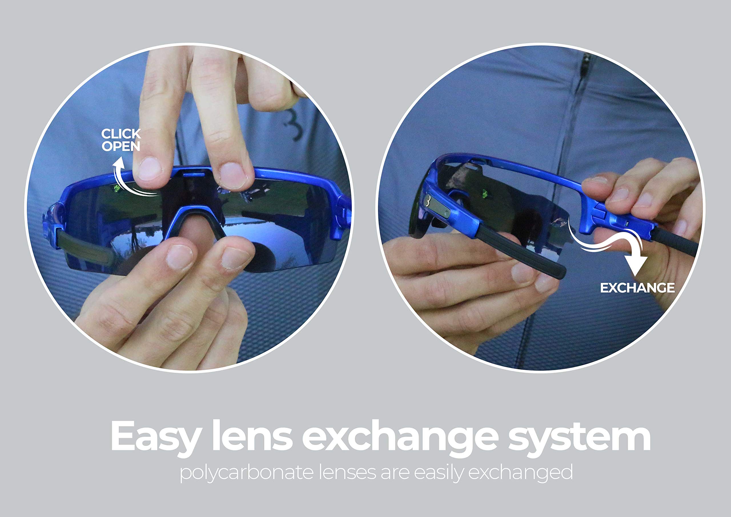 BBB Classic Sport Glasses - Polarized UV Protection Sunglasses for Running, Cycling & Outdoor Activities - Lightweight & Shatterproof for Men & Women
