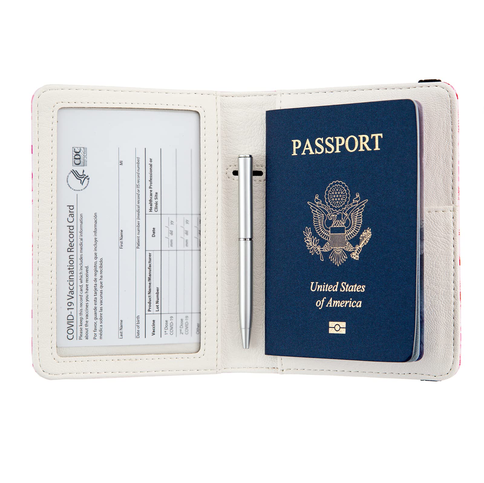 RFID Blocking Passport Holder & Travel Wallet with Credit Card Slots - Waterproof Cute Passport Case for Women & Men (Ocean Blue) - Perfect for International Travel, Vacations & Business Trips