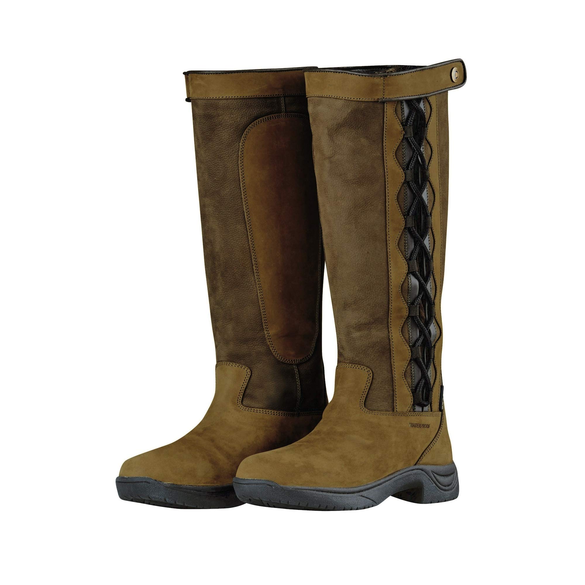 Dublin Adults Unisex Pinnacle Leather Boots II - Waterproof Ankle Boots for Men & Women - Size 6.5 US (Chocolate Brown) - Perfect for Hiking, Outdoor Work & Winter Fashion