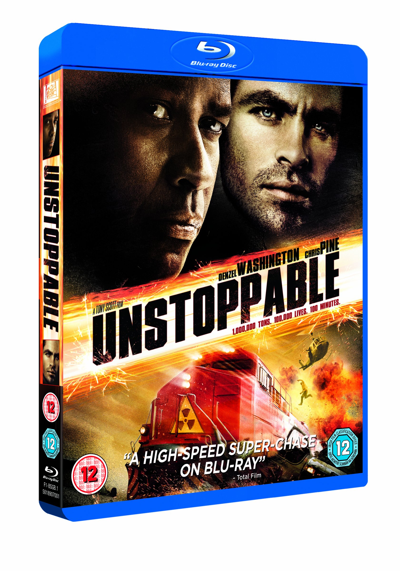 Unstoppable Blu-ray Movie - Action Thriller Film Starring Denzel Washington - Perfect for Movie Nights & Home Theater Collections