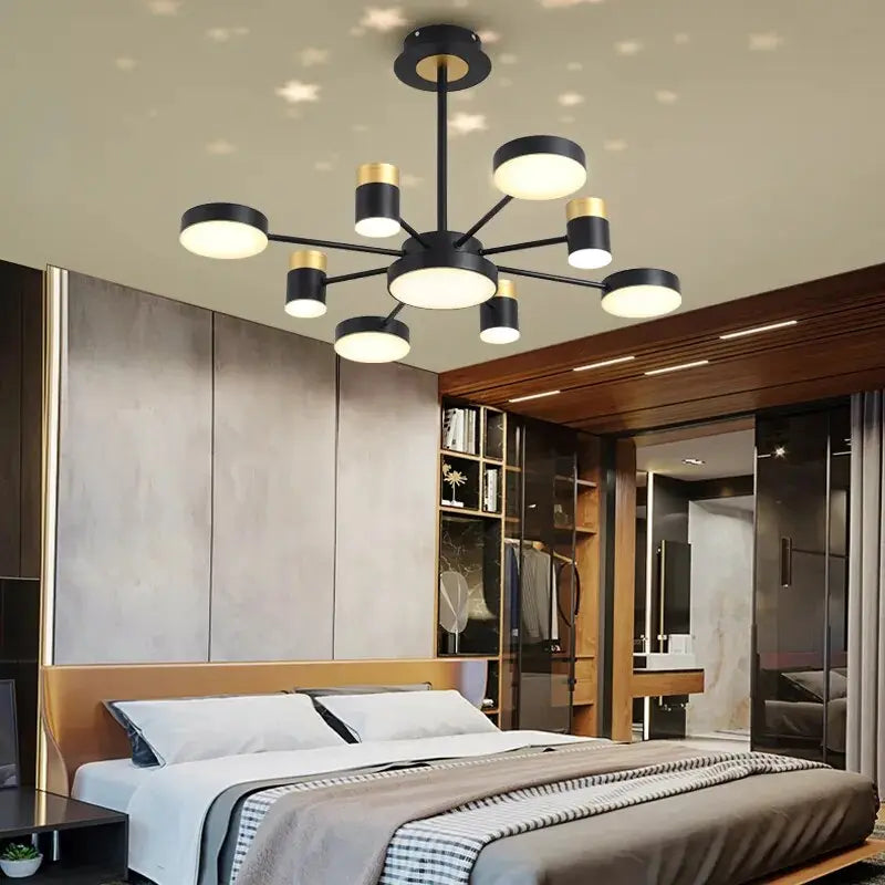 Modern Crystal Chandelier with 9/13 Lights - Elegant Dining Room & Living Room Ceiling Light Fixture for Home Decor