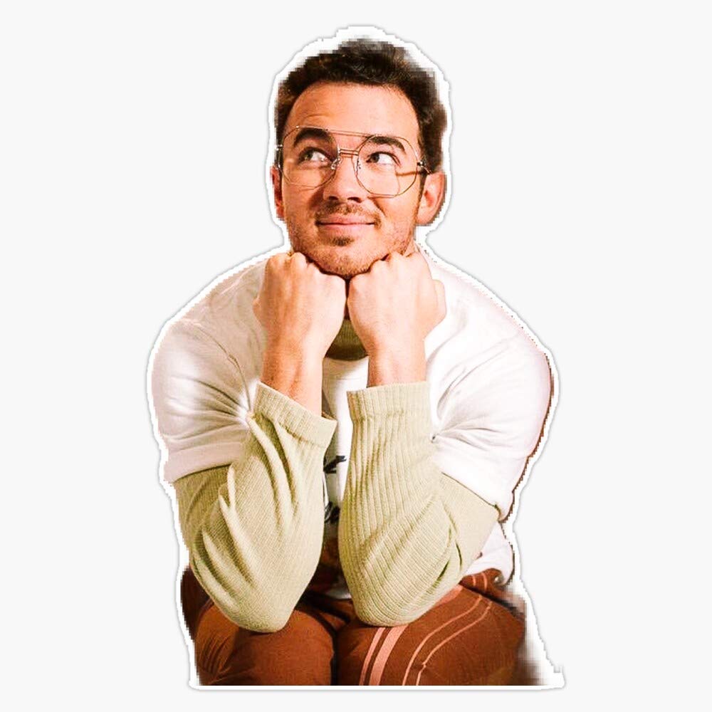 Kevin Jonas Vinyl Waterproof Sticker - Car, Laptop, Wall Decal for Fans