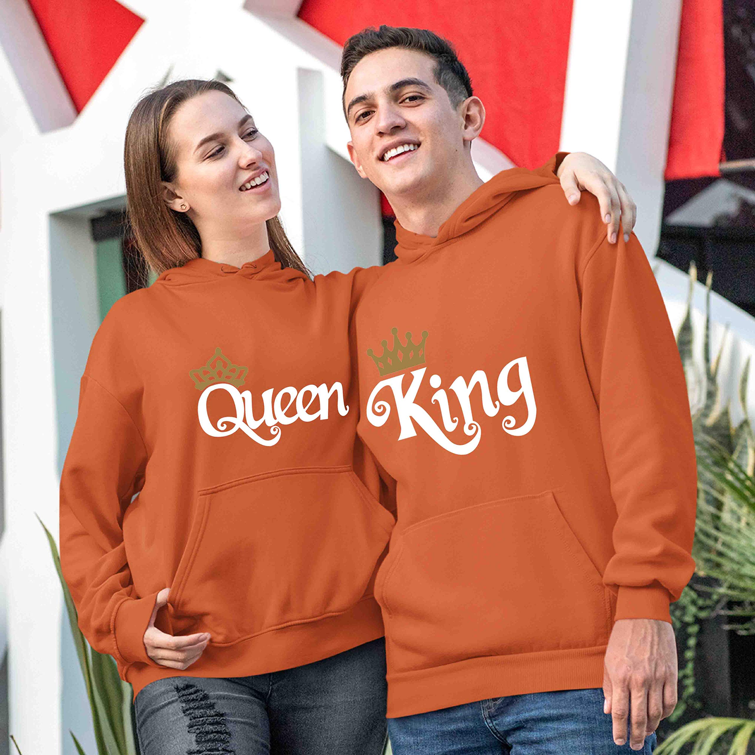 Best Unisex Family Hoodies with Kangaroo Pocket for Couples | Queen & King Matching Hoodies for Cozy Nights & Outdoor Adventures
