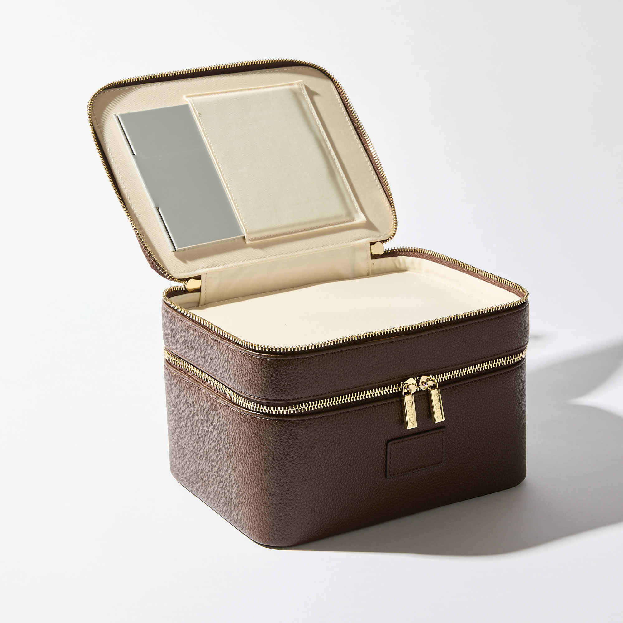 Duo Vanity Case - Travel Makeup Organizer with Mirror, Perfect for Women's Cosmetic Storage & On-the-Go Beauty Essentials | Ideal for Home, Office & Vacation Use
