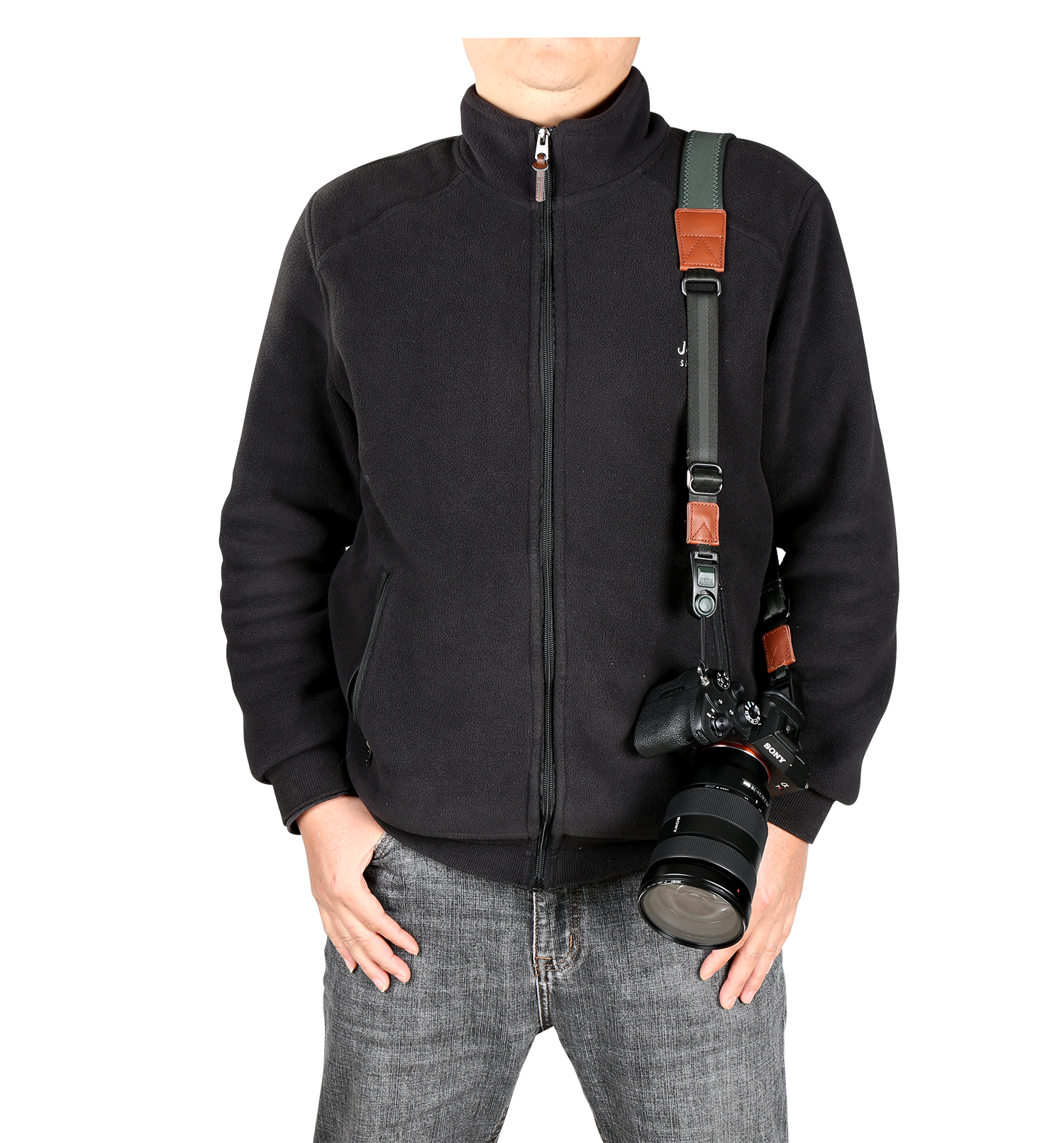 VEO Optic Guard Optics and Camera Neck Strap - Adjustable Black Safety Lanyard for Binoculars, Spotting Scopes & DSLR Cameras - Perfect for Hunting, Bird Watching & Outdoor Photography