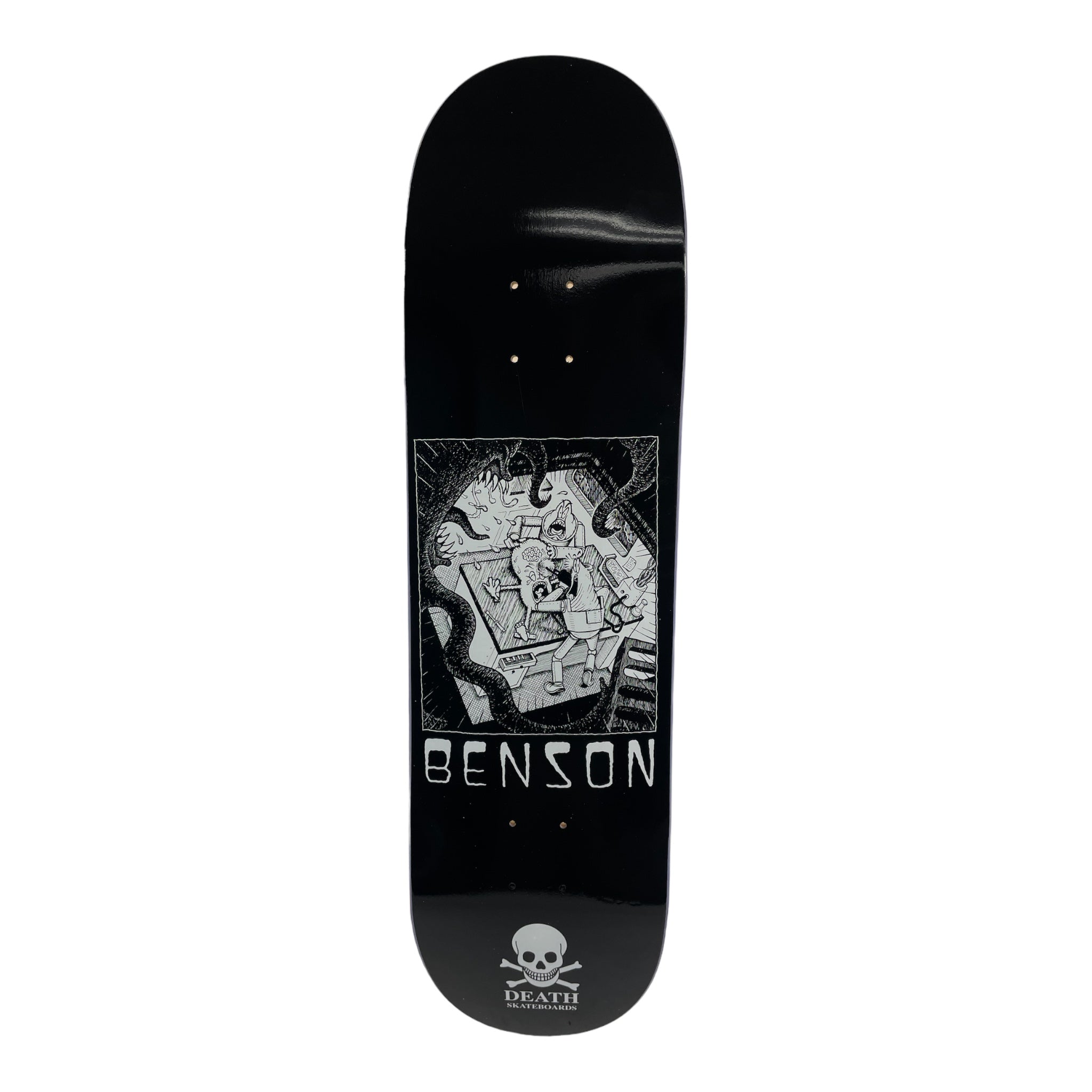 BENSON LAB Pro Deck Death Skateboard - Premium Quality Skateboard Deck for Street & Park Skating - Choose Your Size (7.5