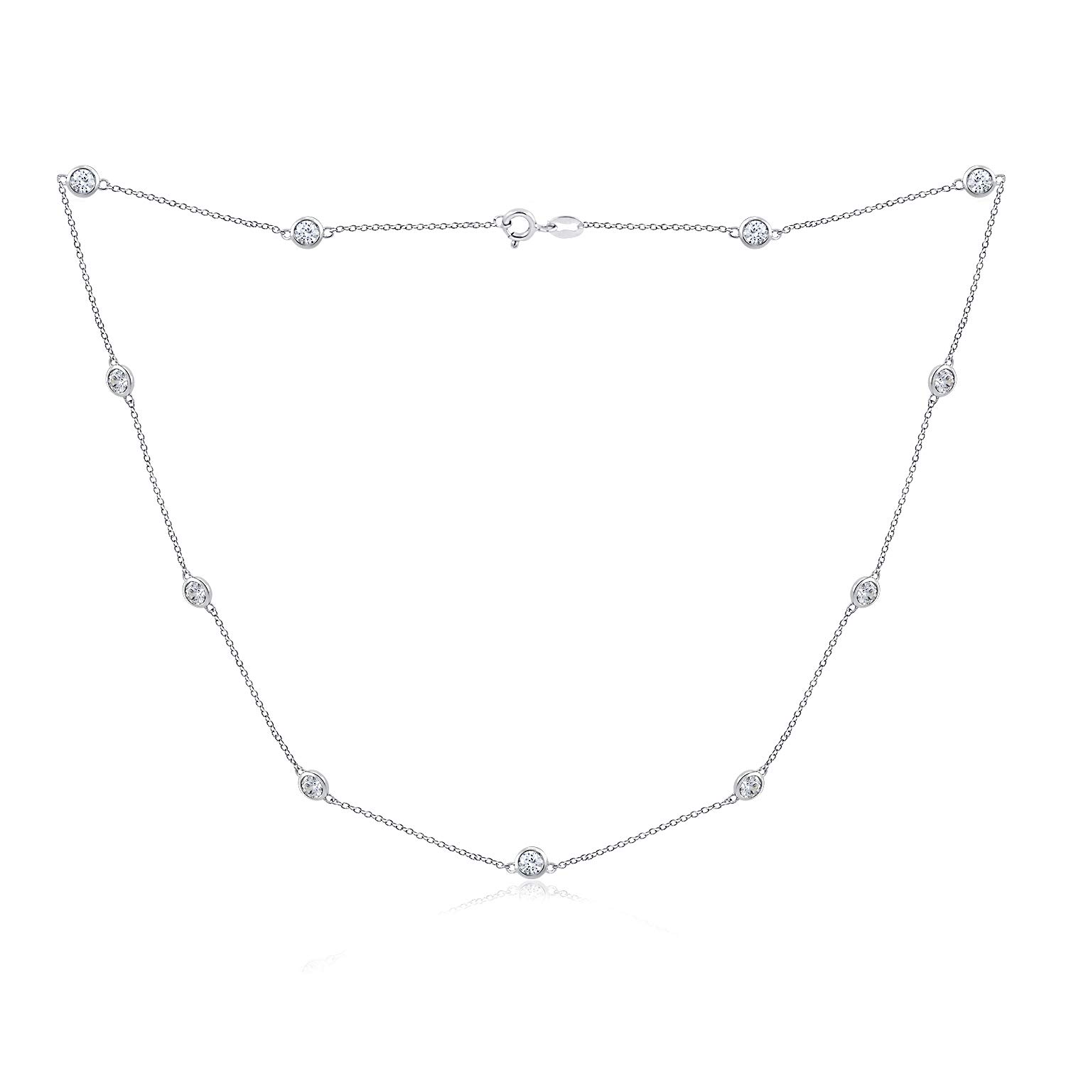 Platinum & Gold Plated Sterling Silver Infinity Pendant Necklace with Zirconia - Elegant Jewelry for Women, Perfect for Weddings, Anniversaries & Special Occasions