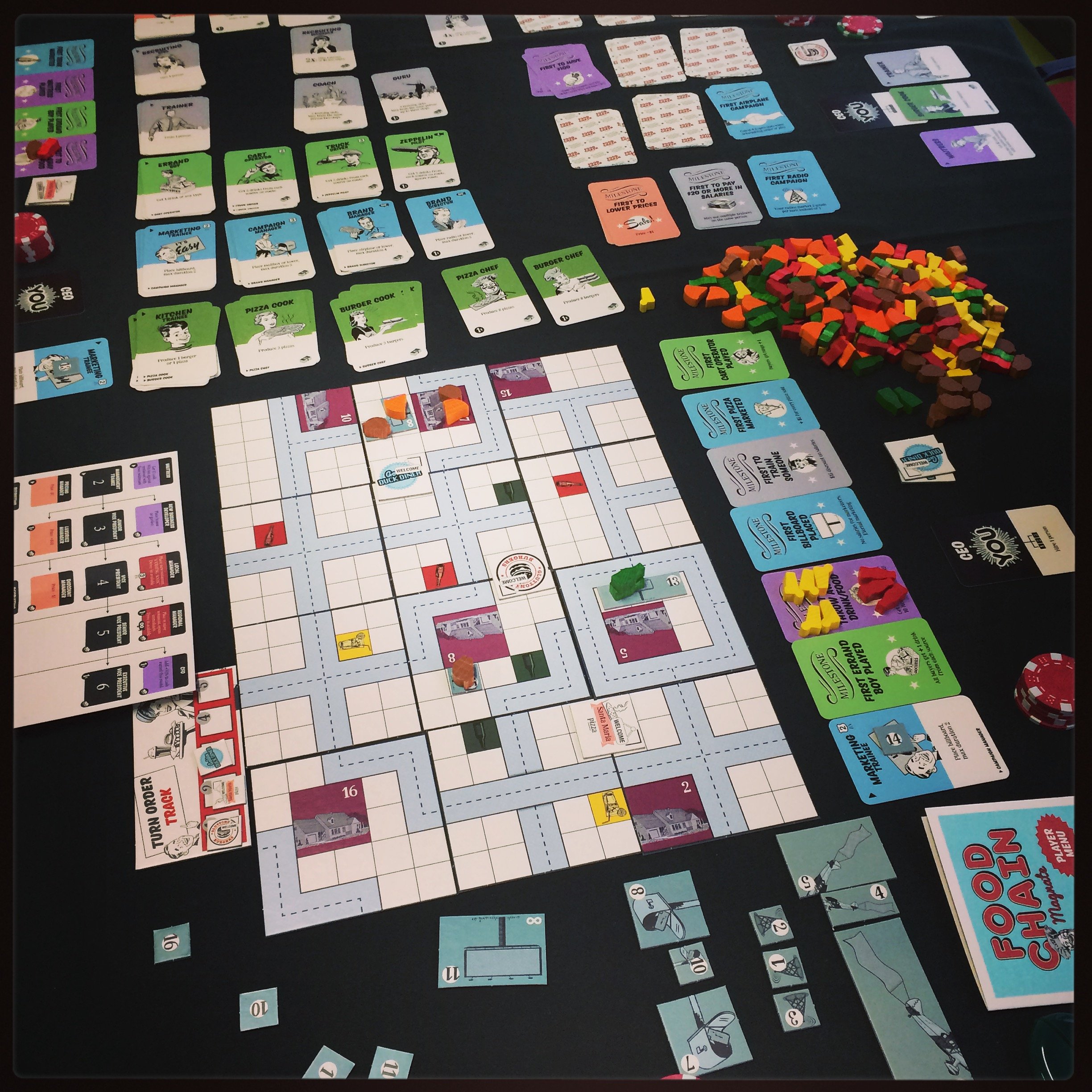 Food Chain Magnate Strategy Board Game by Passport Game Studios - Competitive Business Simulation for Family Game Nights & Strategy Enthusiasts