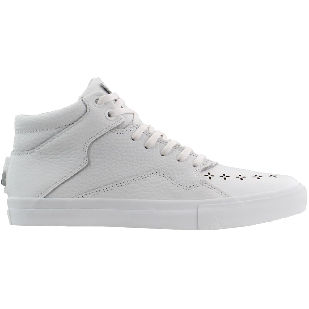 Diamond Supply Co. Men's Folk Mid Sneakers - White Casual Skate Shoes for Streetwear & Urban Fashion | Perfect for Skating, Daily Wear & Sneaker Collectors