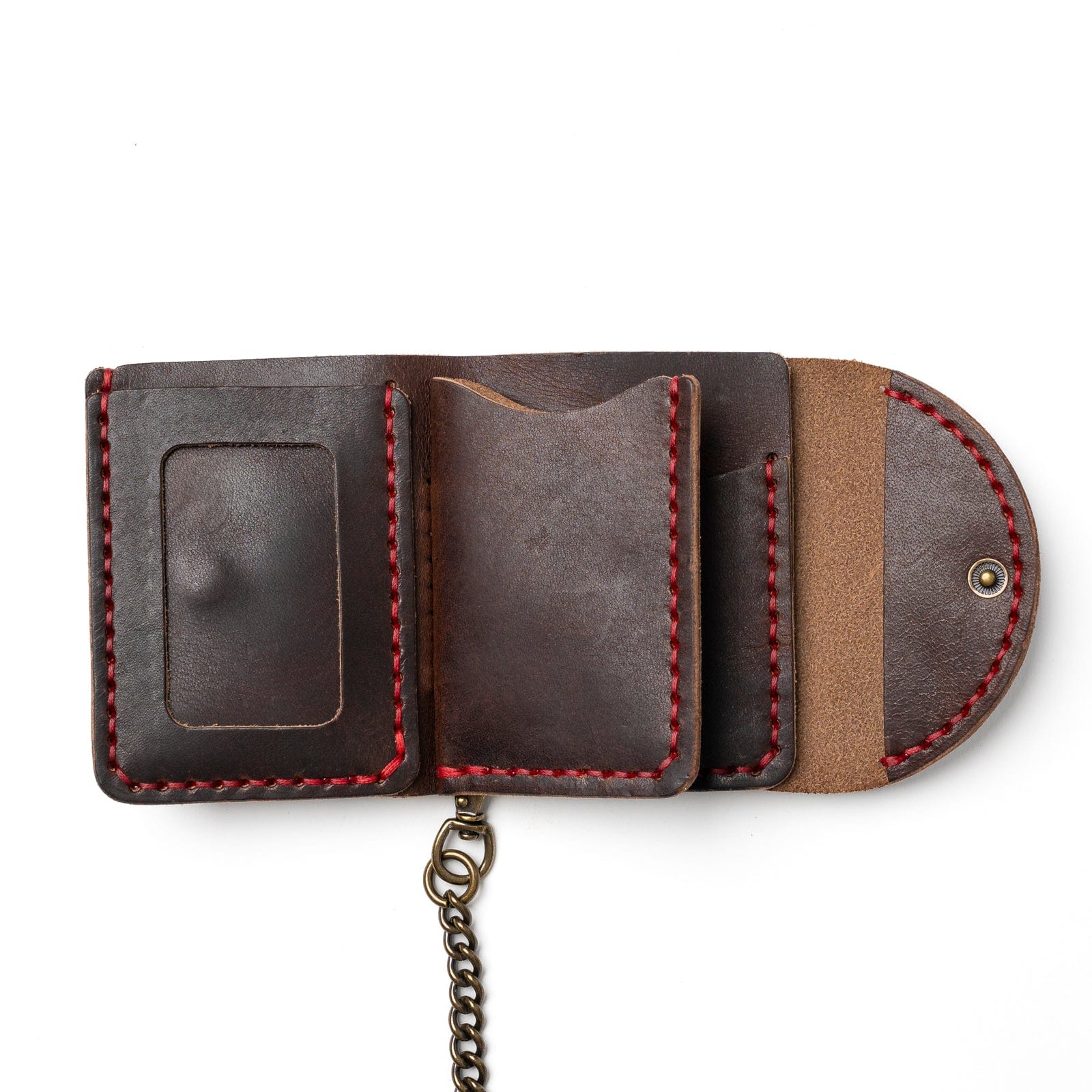 Genuine Leather Biker Wallet for Men - RFID Blocking Slim Minimalist Design - Perfect for Motorcycle Riders & Everyday Carry