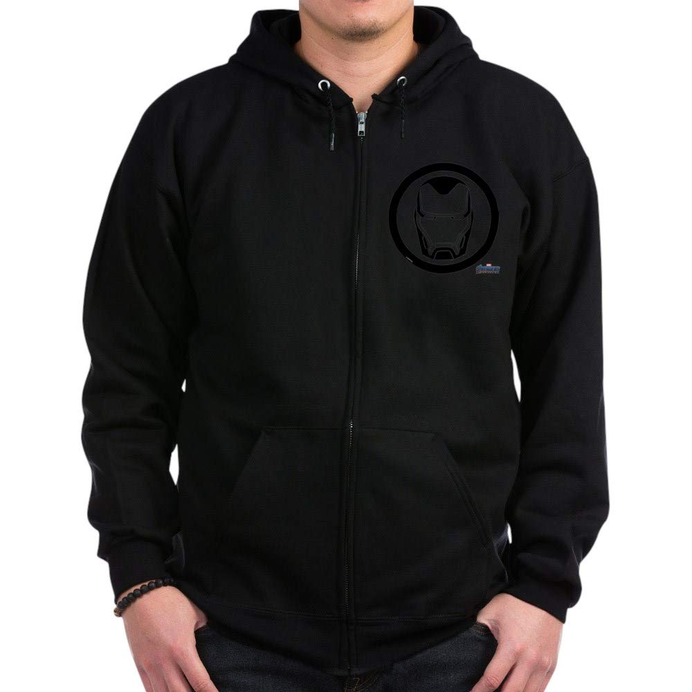 Iron Man Logo Zip Hoodie - Marvel Superhero Sweatshirt for Men & Women | Casual Wear, Cosplay, Gift for Fans | Comfortable & Stylish Pullover Jacket