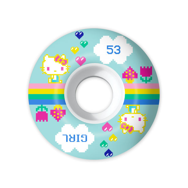 Sanrio Hello Kitty 53mm Arcade Staple Wheels for Girls - Perfect for Skateboards, Scooters & Roller Skates - Cute Kawaii Design