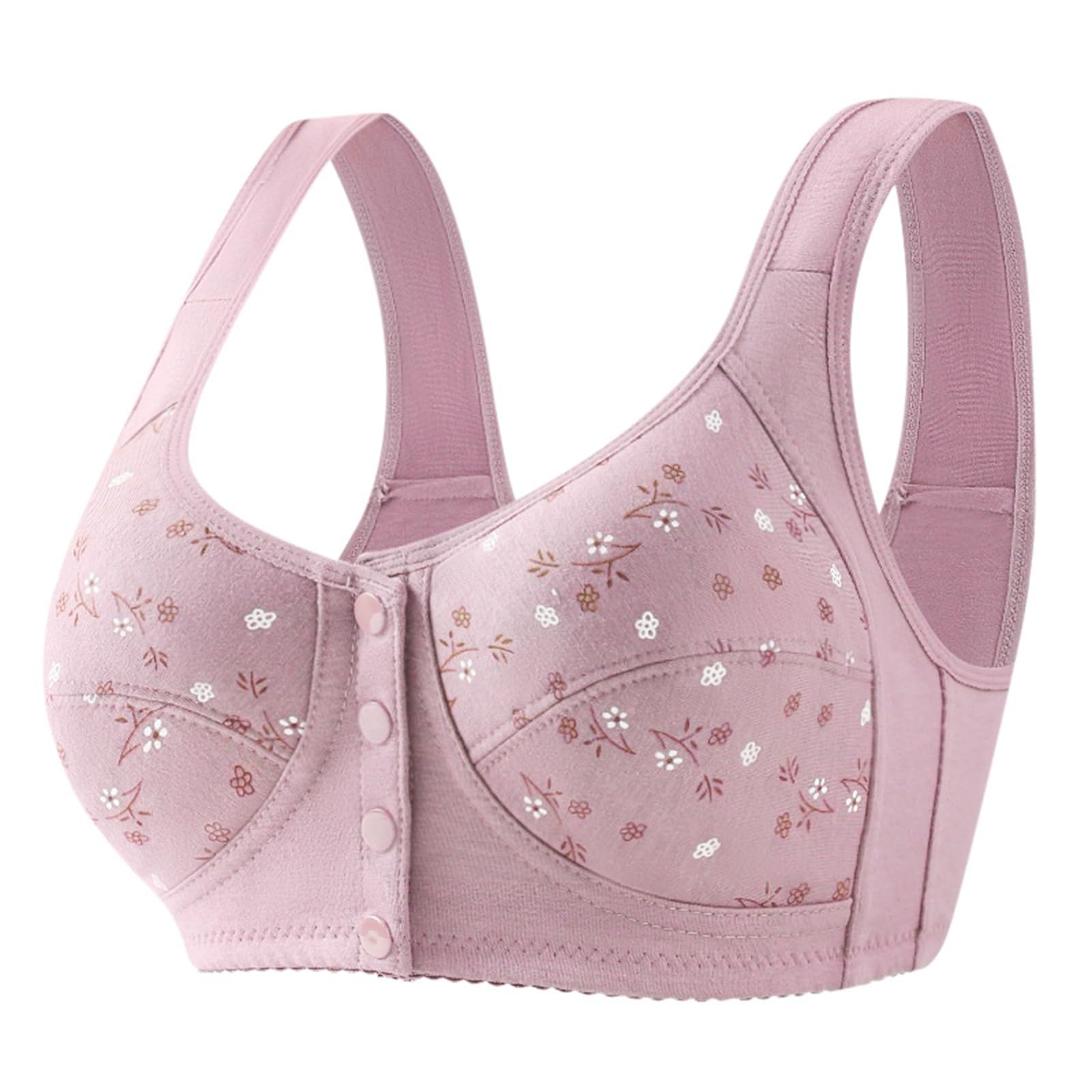 SNKSDGM Front Close Sports Bras for Women - Medium Support for Running & Fitness