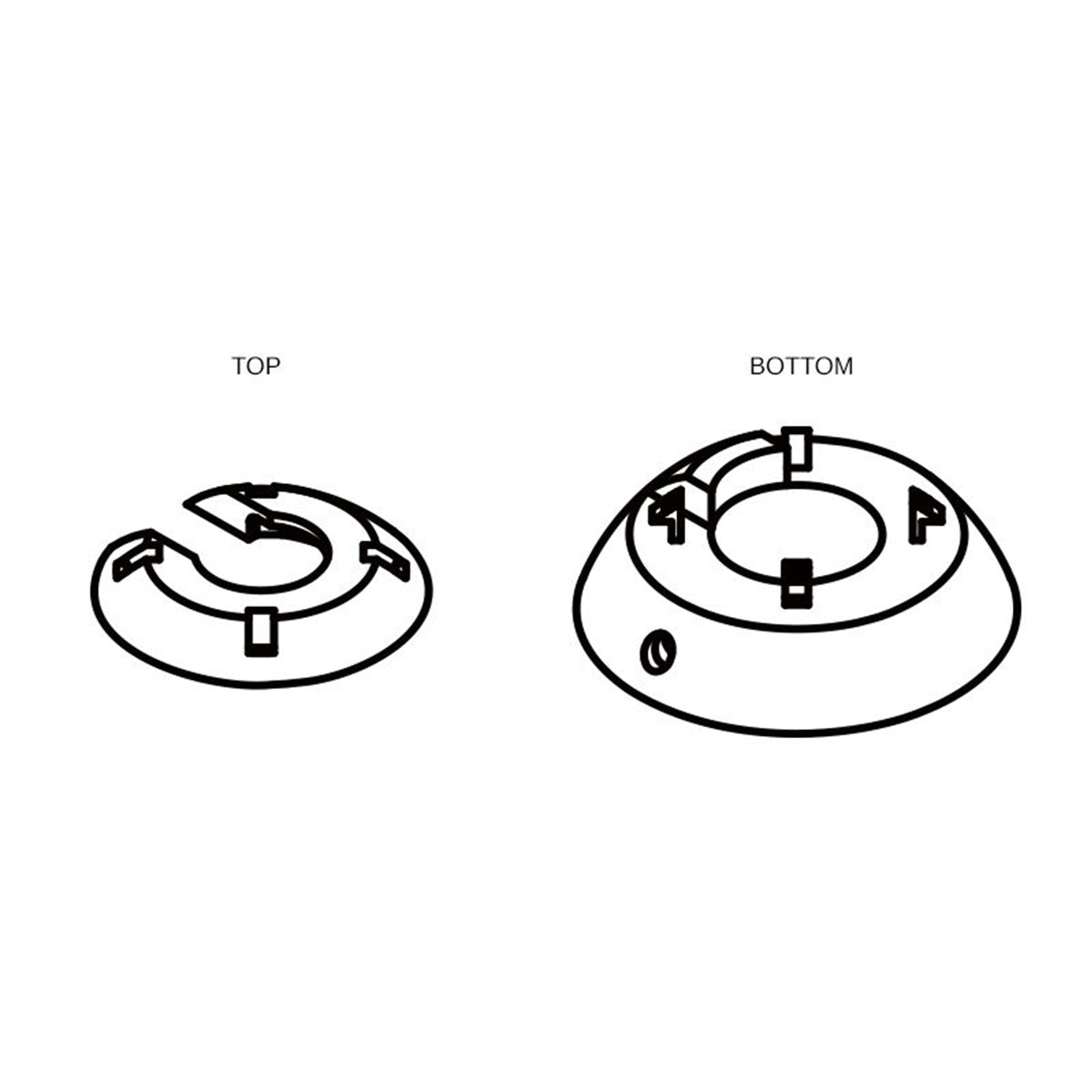 Heavy Duty Leg Base for Furniture (HJP/HJ2/HJ3/HJ4) - Perfect for Sofa, Bed, Table and Cabinet Support - Durable Home & Office Use