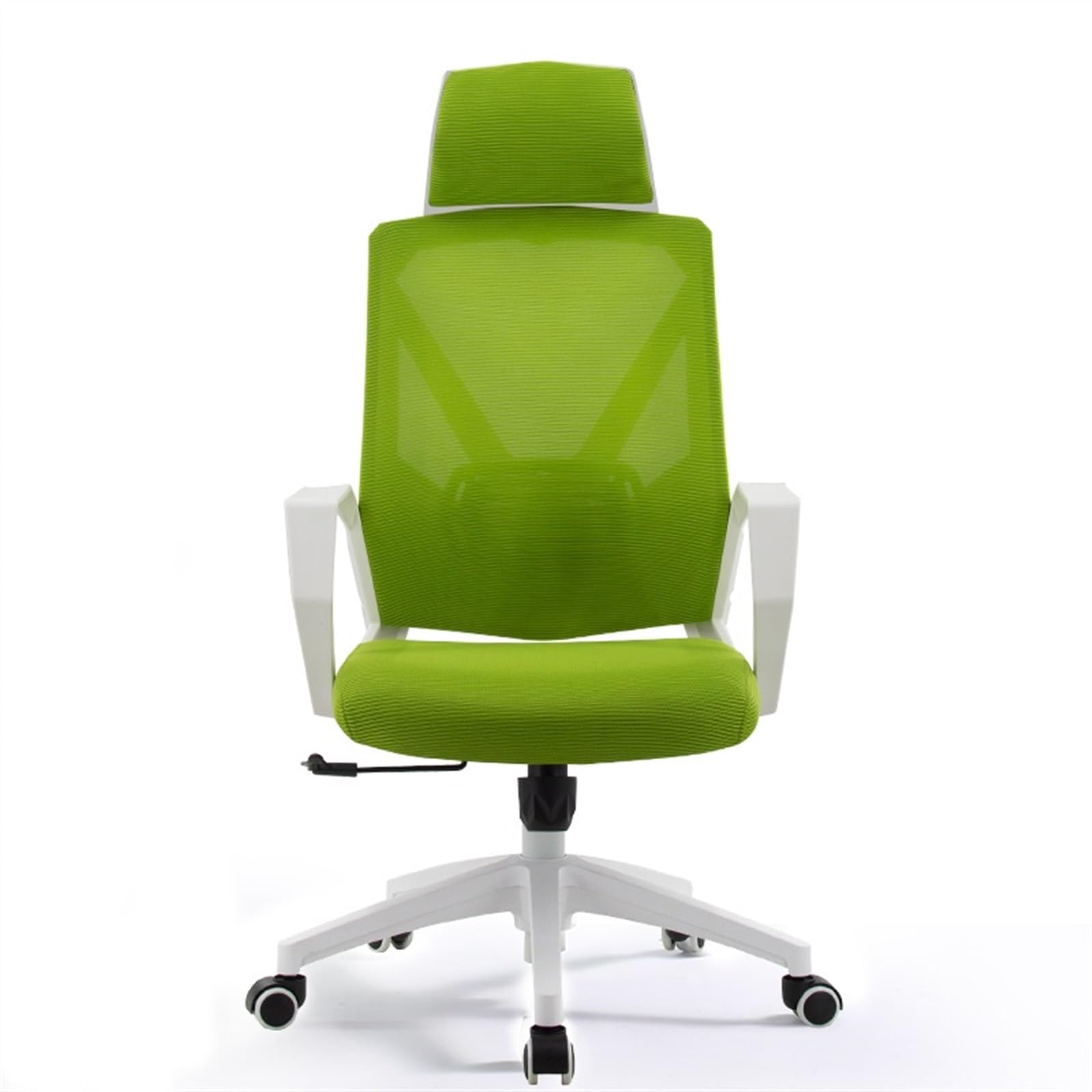 Ergonomic Office Chair with High Back Mesh & Lumbar Support - Adjustable Swivel Desk Chair with Wheels, Armrests & Pillow for Home & Conference - Comfortable Green Mesh Computer Chair for Long Hours Work & Gaming