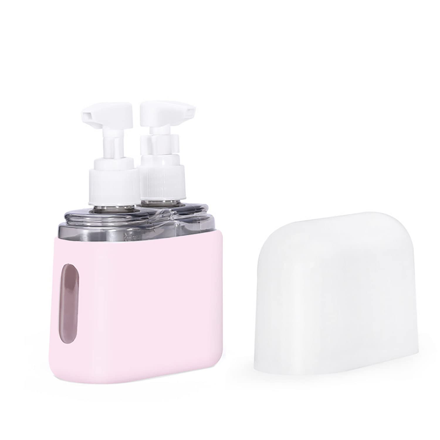 TSA Approved Travel Bottles Set - Leak-Proof Refillable Toiletry Containers for Creams, Perfumes & Shampoos (Pink) | Portable Spray & Pump Bottles with Labels - Perfect for Air Travel, Gym & Vacation Essentials