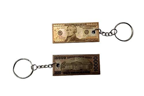 Benjamin Franklin 3D Magnetic Mini Keychain - $1000 & $10000 Dollar Bill Souvenir Gift | Custom Toys & Hobbies | Perfect for Collectors, US Travel Keepsakes & Unique Gift Giving