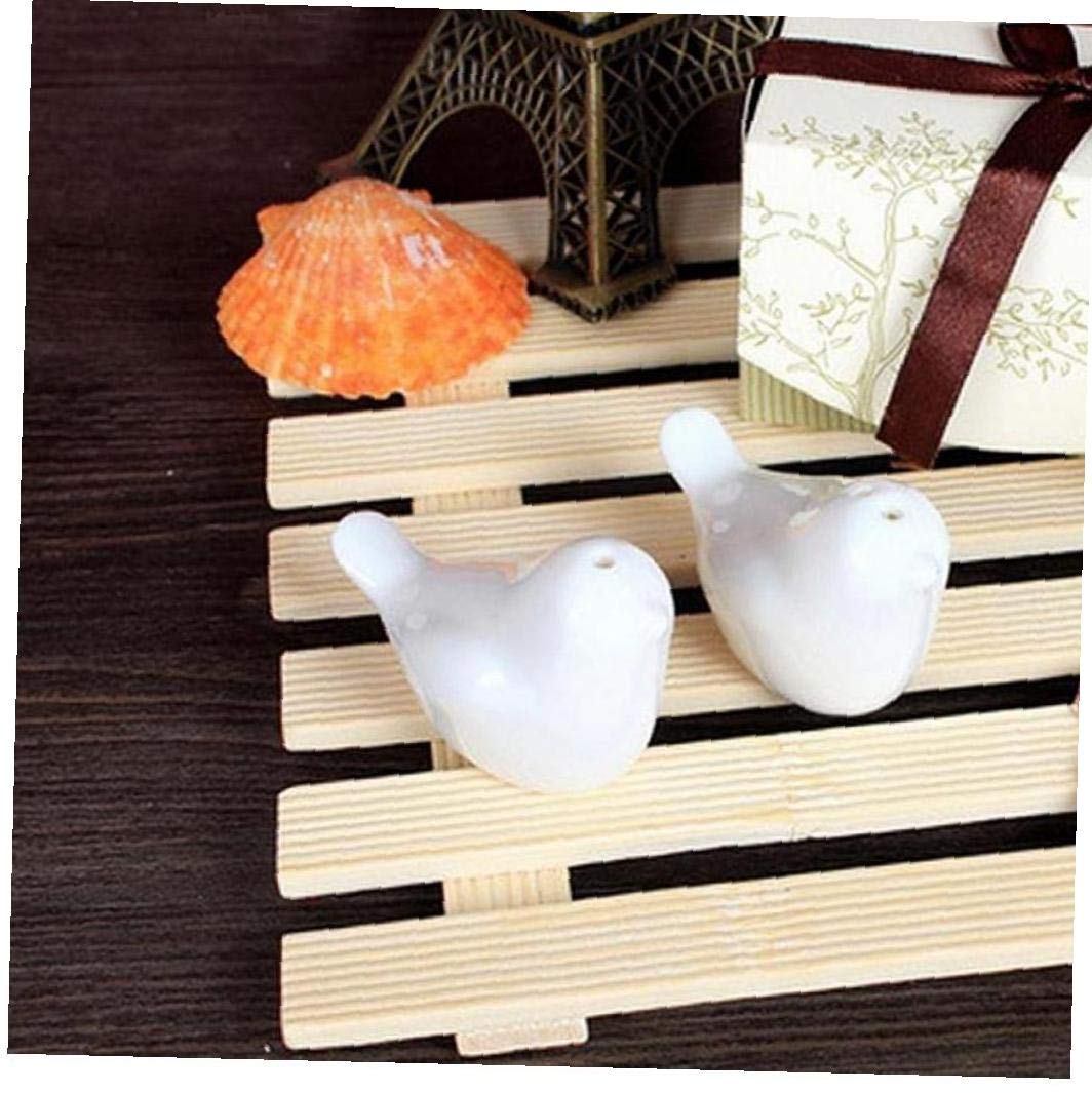 Ceramic Love Bird Salt and Pepper Shakers Set of 2 - Cute Kitchen Seasoning Containers with Cruet Caster for Dining Table, Restaurant & Home Decor - Perfect Gift for Couples & Housewarming