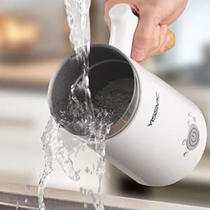 Electric Milk Frother & Steamer - Hot & Cold Milk Foam Maker for Cappuccino, Latte, Hot Chocolate - Perfect for Coffee Shops, Home Baristas & Breakfast Lattes