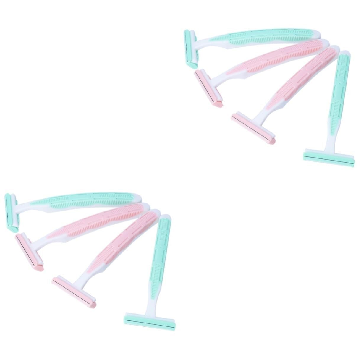 Women's Facial Hair Remover & Body Shaver Kit - 4pcs (2 Razors) for Smooth Skin - Armpit, Legs, Bikini & Facial Hair Removal - Perfect for Travel, Gym & Daily Grooming Routine