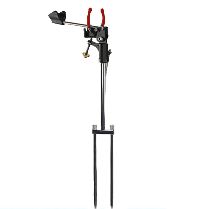 TOMYEUS Automatic Fishing Rod Holder - Heavy Duty Metal Gun Stand for Saltwater & Freshwater Fishing, Universal Raft & Shore Fishing Rod Bracket (Great for Boat, Kayak, Pier & Beach Fishing)