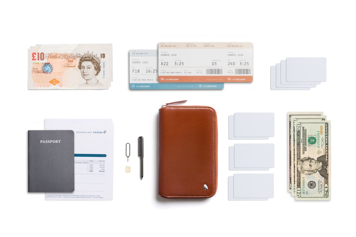 Bellroy Travel Folio Second Edition - Premium Leather Passport Holder & Travel Wallet for Men & Women - Perfect for Airports, Business Trips & International Travel