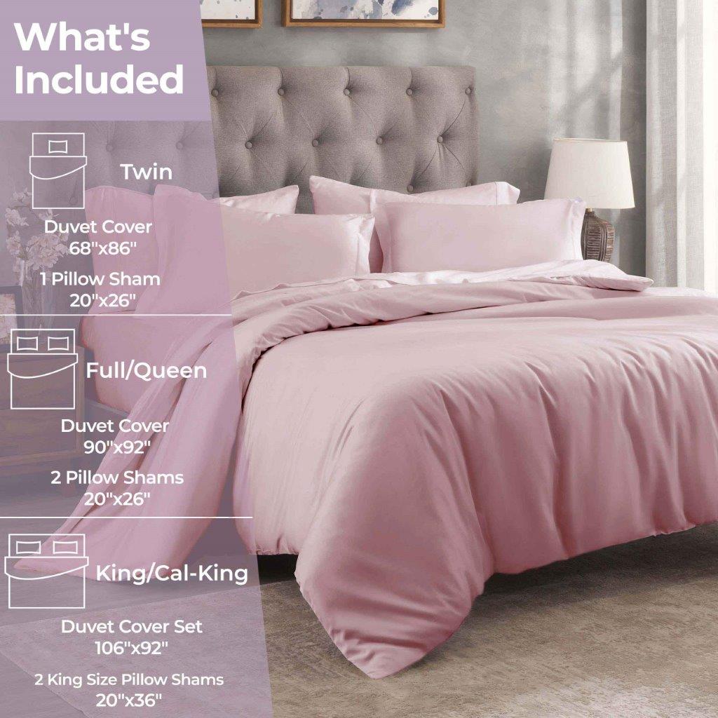 Premium 100% Egyptian Cotton Duvet Cover Set - 300 Thread Count, Breathable & Soft Bedding for All Seasons - Perfect for Master Bedroom, Guest Room & Luxury Hotels