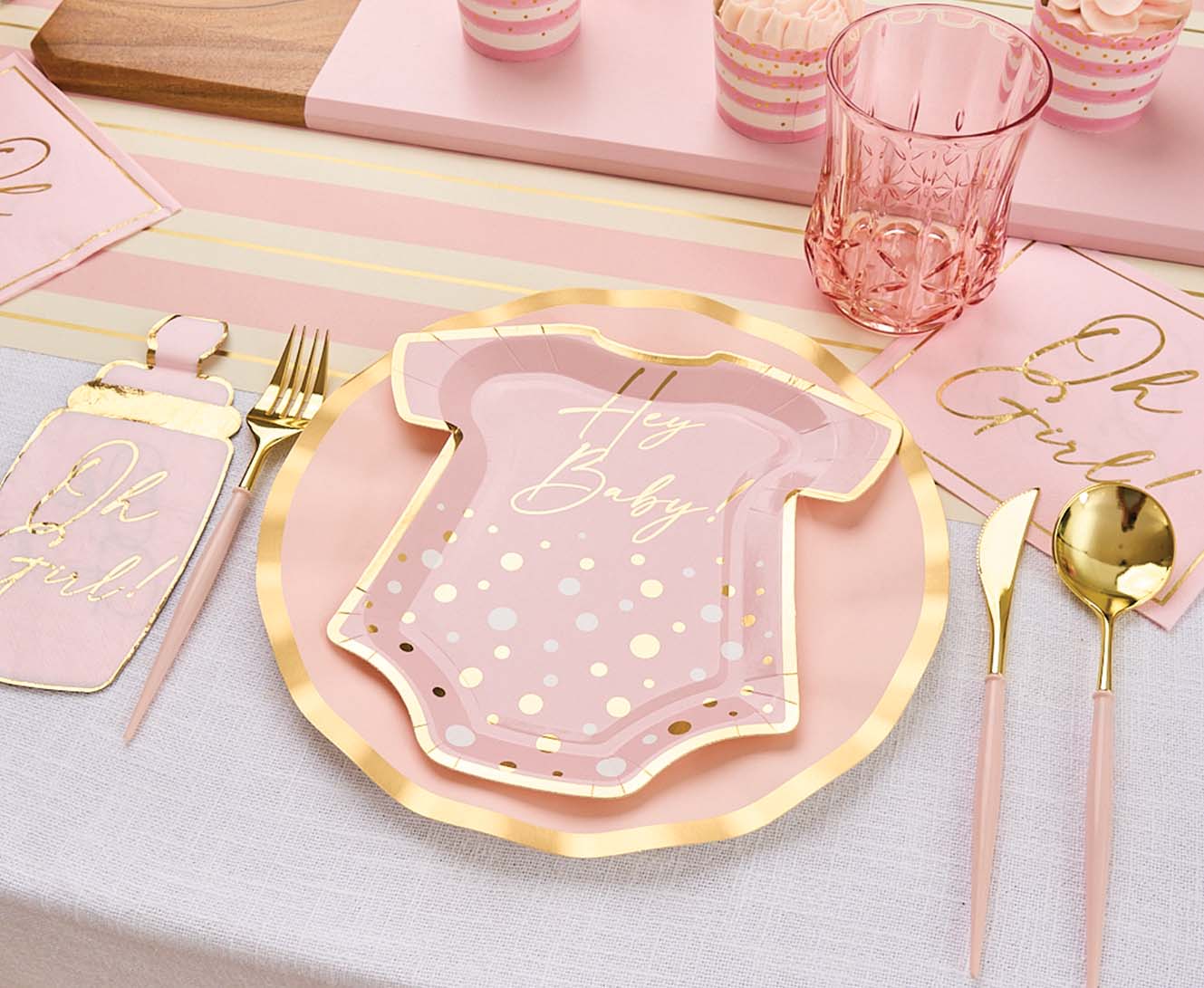 Elegant Blush & Gold Plastic Cutlery Set - 36 Pieces (Service for 12) - Perfect for Weddings, Parties, and Special Events