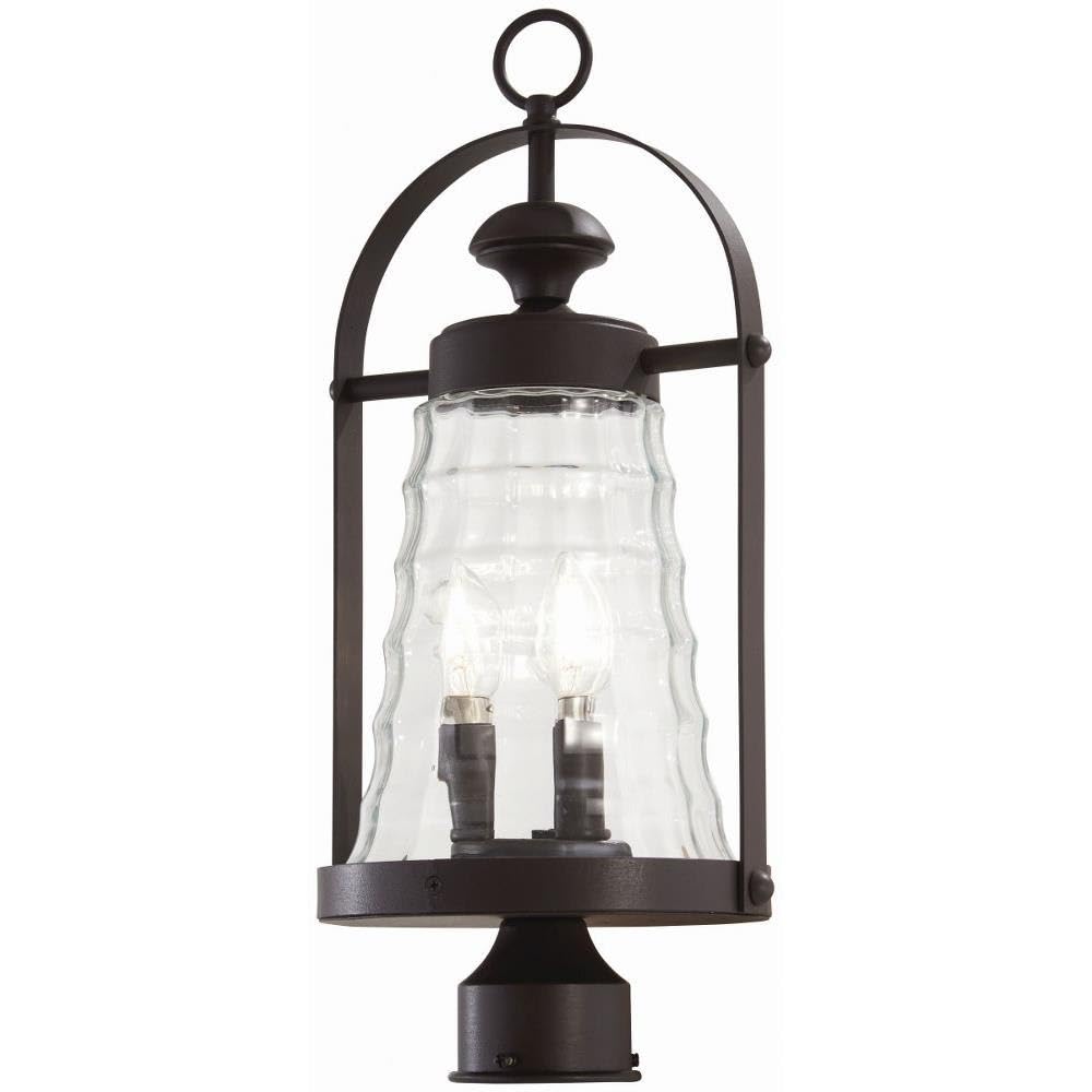 Minka Lavery 72626-615B Sycamore Trail Outdoor Post Light - 3-Light Exterior Lantern in Dorian Bronze (180W) - Perfect for Driveway, Garden, and Patio Lighting