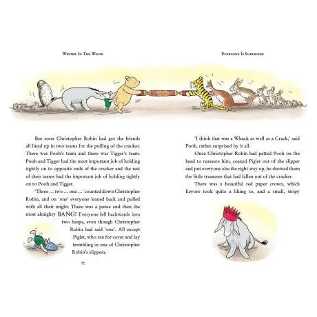 Winnie The Pooh Winter in the Wood - Cozy Plush Blanket for Kids & Adults - Perfect for Bedtime, Movie Nights & Winter Snuggles