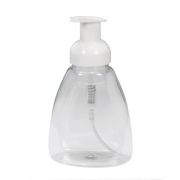 Refillable 300ml Transparent Foam Pump Bottle for Bathroom & Makeup - Leak-Proof Liquid Container with Foam Dispenser | Perfect for Shampoo, Lotion, Hand Soap & Cosmetic Storage