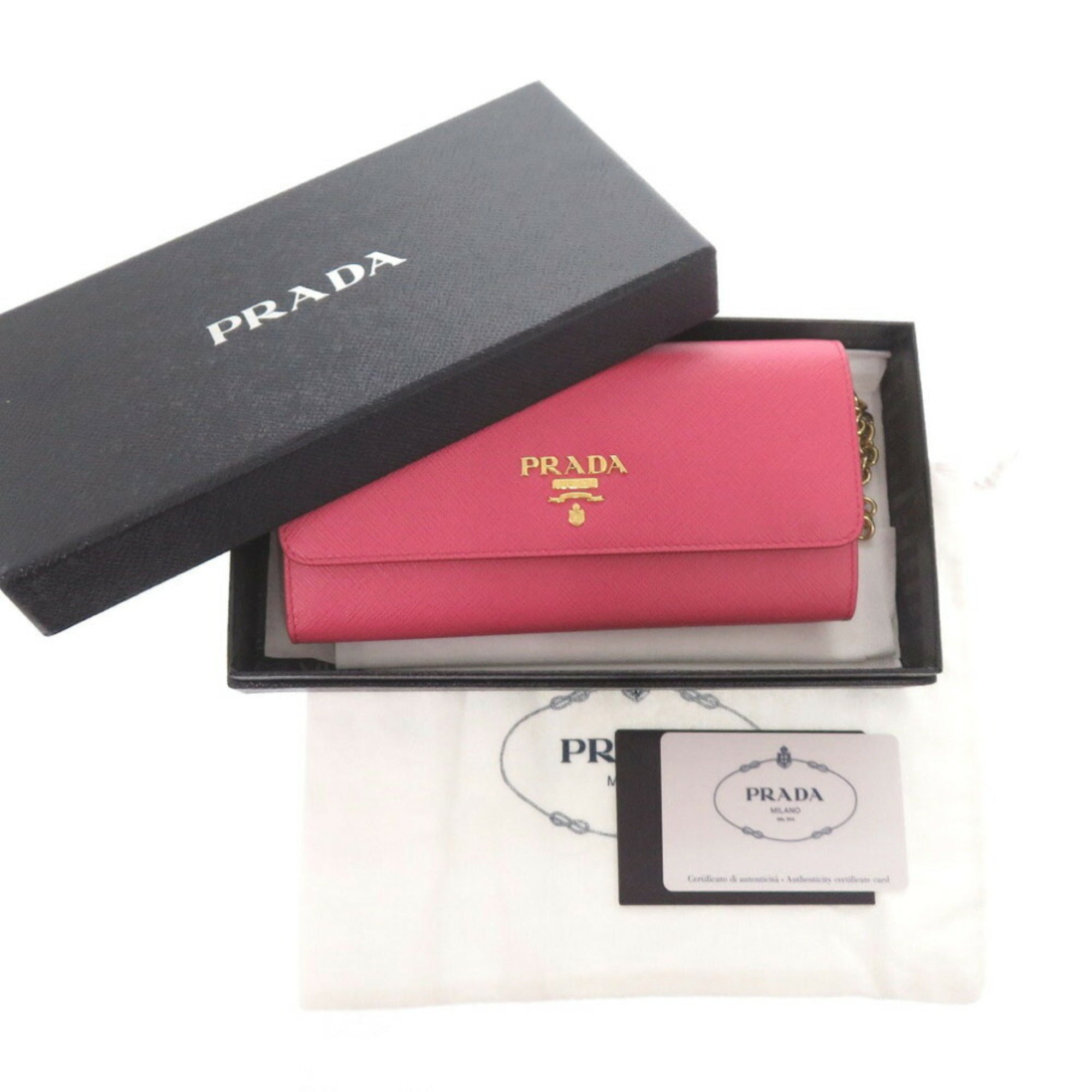 Affiano Leather Wallet on Chain for Women - Pink Crossbody Bag with RFID Protection | Perfect for Parties, Travel & Everyday Use