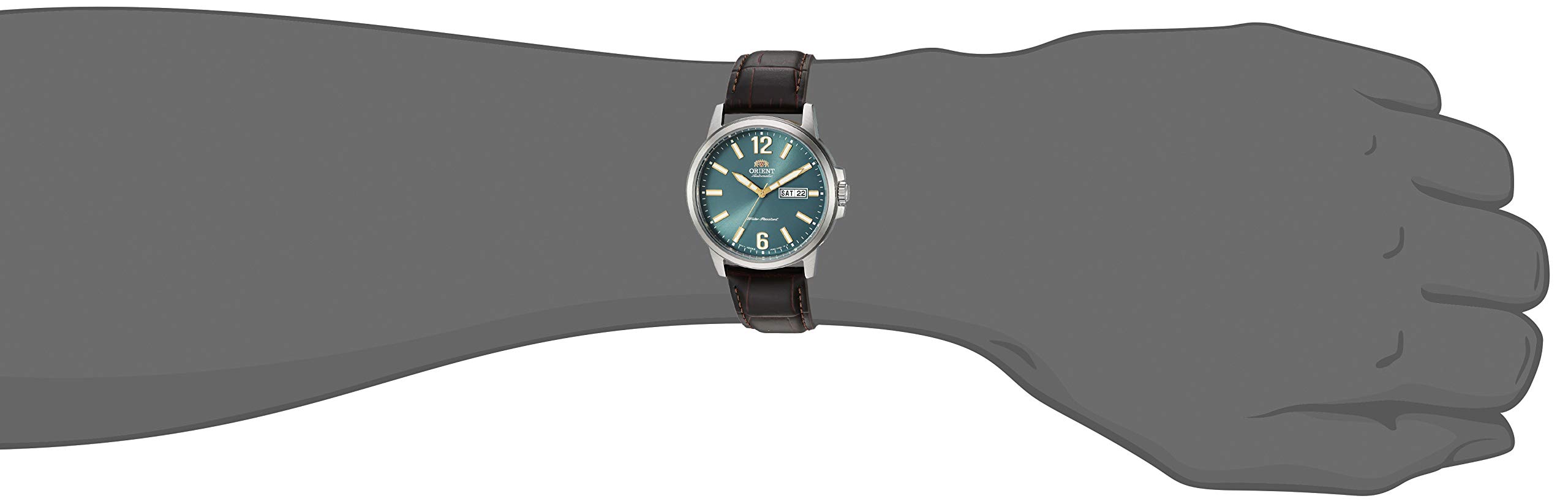 Orient Men's RA-AA0C Japanese Automatic Hand-Winding Sports Watch - Durable Stainless Steel Case & Water Resistant for Outdoor Activities, Gym & Daily Wear