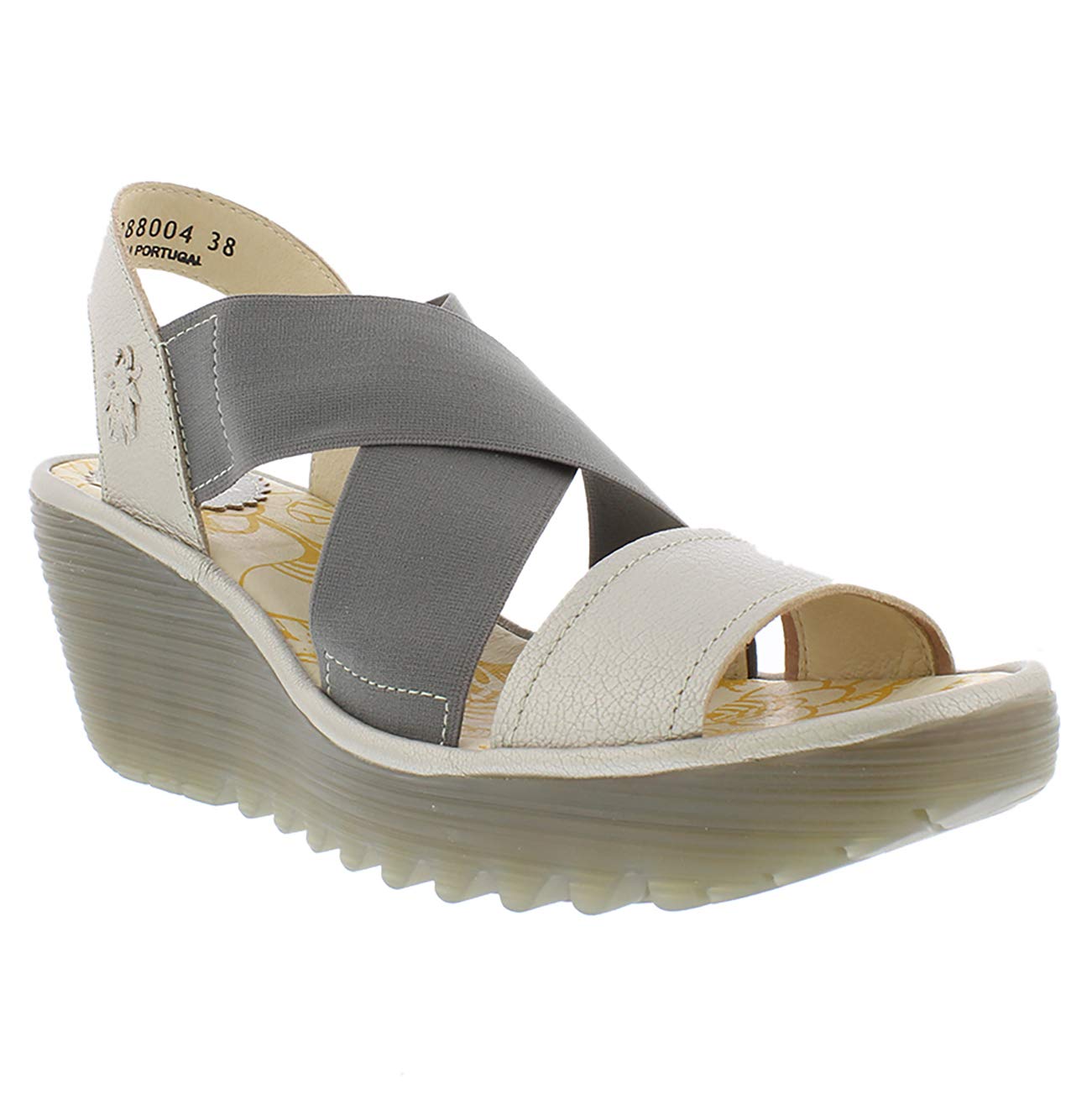 FLY London Women's Open Toe Heeled Sandals - Comfortable Summer Dress Shoes for Weddings, Parties & Beach Vacations