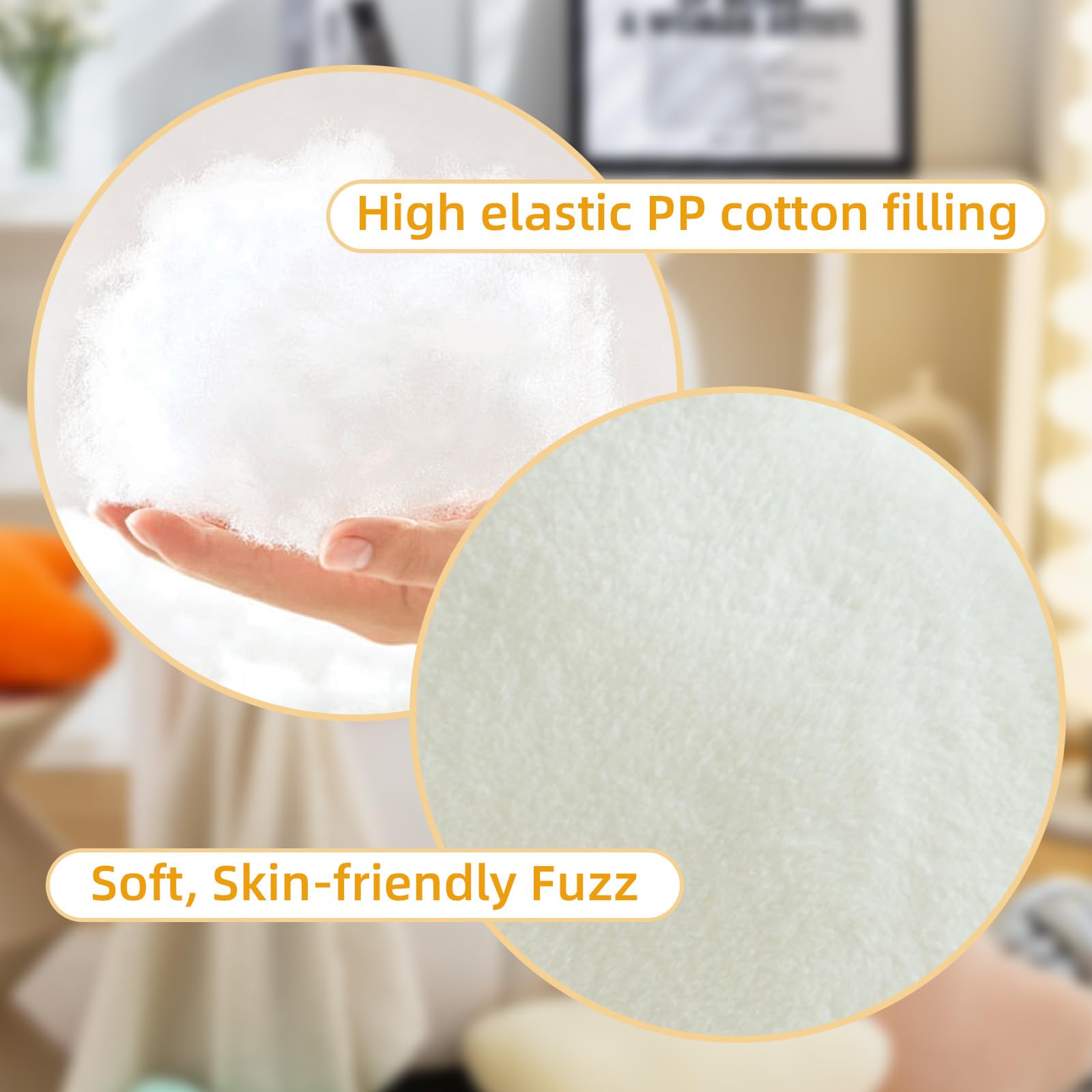Soft Star Plush Pillow - Cute Blush Throw Cushion for Bedroom, Sofa & Chair Decor - 15.7 Inch Cozy Bolster Pillow - Perfect for Nursery, Living Room & Dorm Room Decor