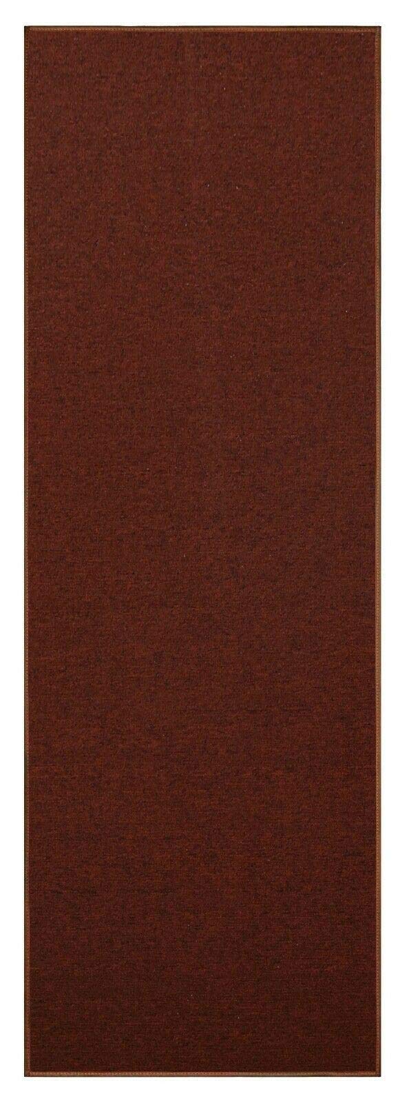 Modern Indoor/Outdoor Solid Rust Rug - Pet-Friendly Area Rug for Living Room, Dining Room, Bedroom | Durable Home Decor Mat | Made in USA | 2' x 12' Runner | Perfect for High-Traffic Areas & Cozy Spaces