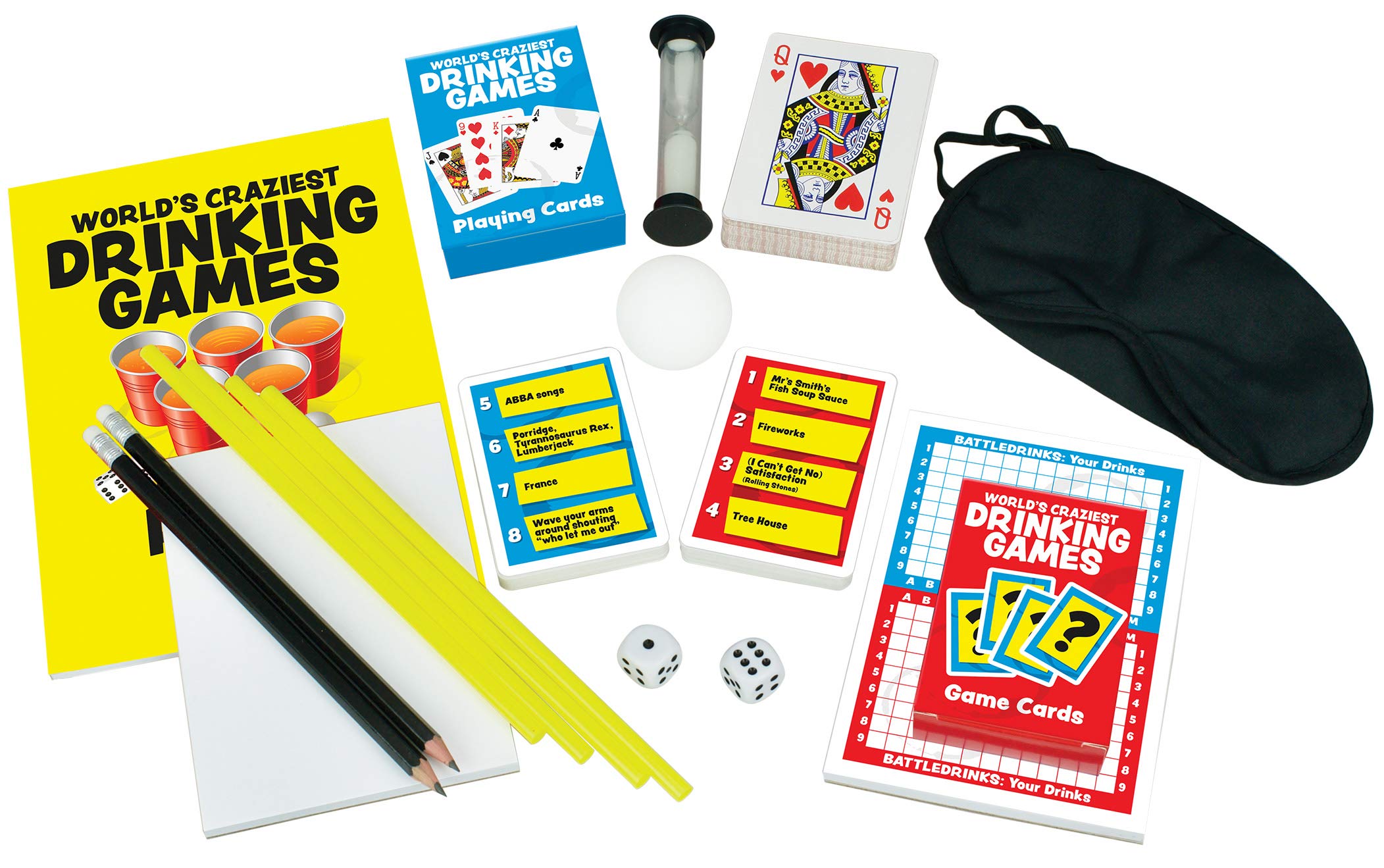 05232 World's Craziest Drinking Games - Fun Party Games for Adults, College Students & Friends - Perfect for Birthday Parties, Bachelor/Bachelorette Nights & Social Gatherings
