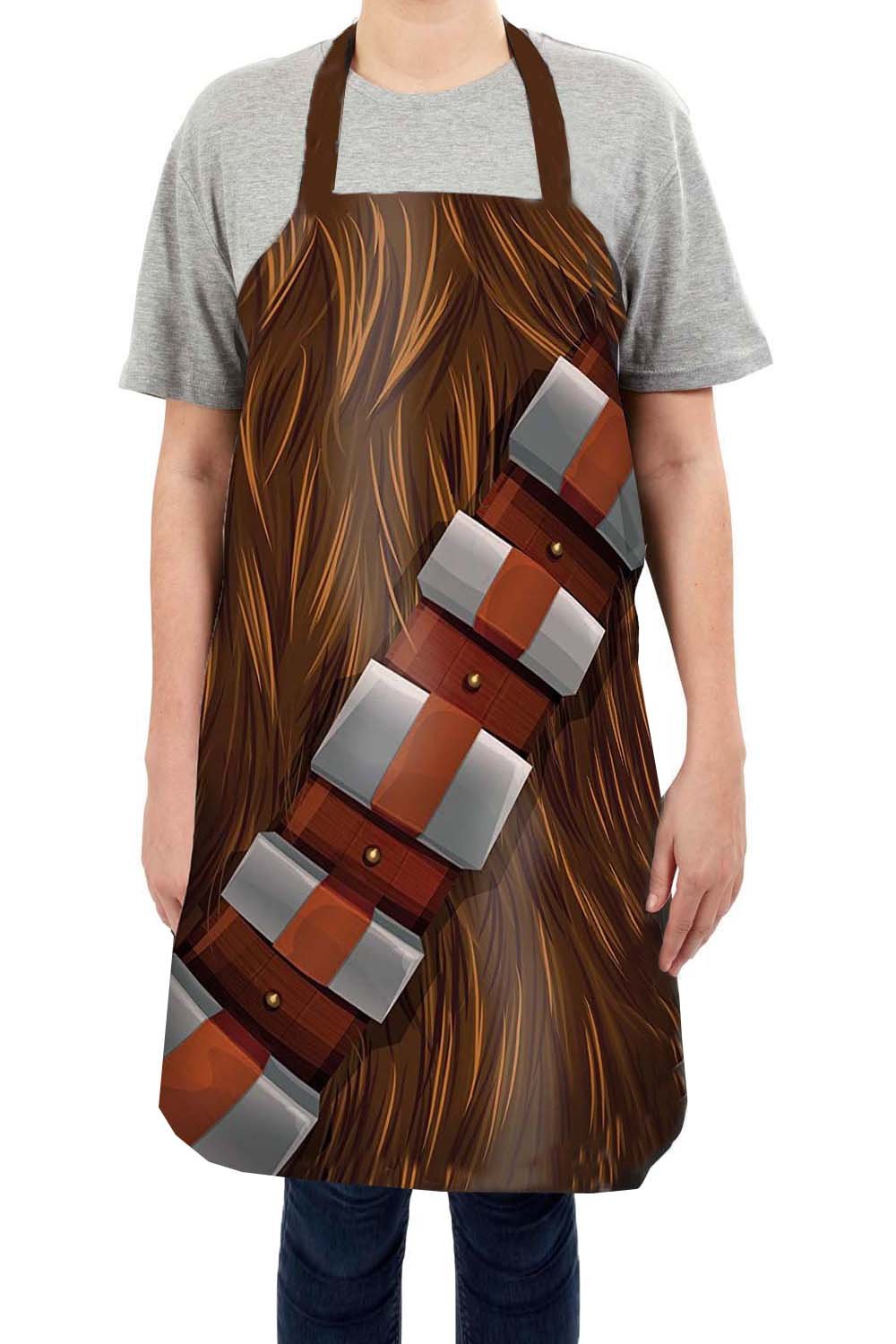 Star Wars Chewbacca Apron - Officially Licensed Kitchen Cooking Apron for Fans - Perfect for Cosplay, Halloween, and Star Wars Themed Parties